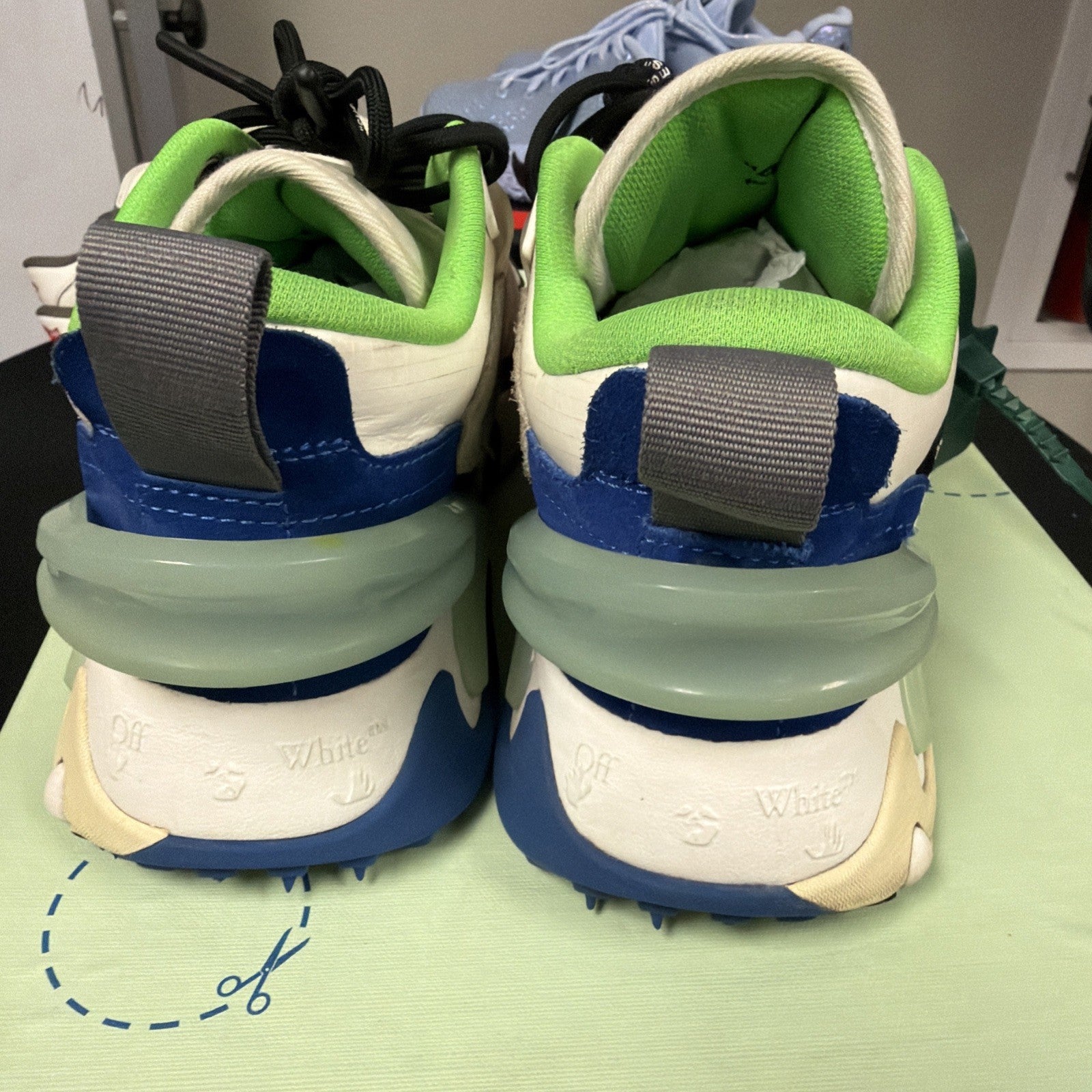Off-White ODSY-2000 Colorblock White Black Blue Size 8 men /41 Super Clean