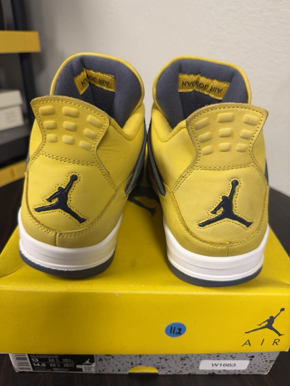 Jordan Air Jordan 4 Retro Lightning 2021 Yellow CT8527-700 Men’s 13 Sneakers