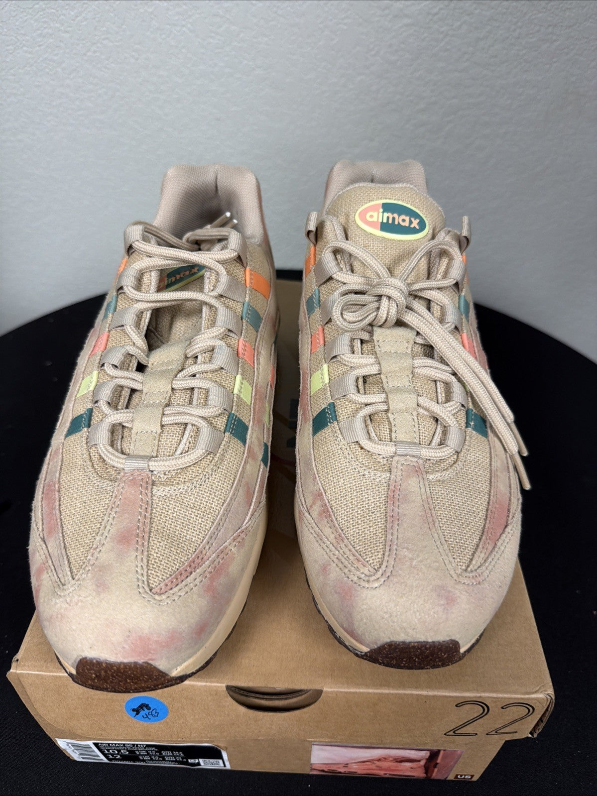 Nike Air Max 95 N7 Retro Grain Beige Bicoastal Green Orange DQ7604-200 Men 10.5