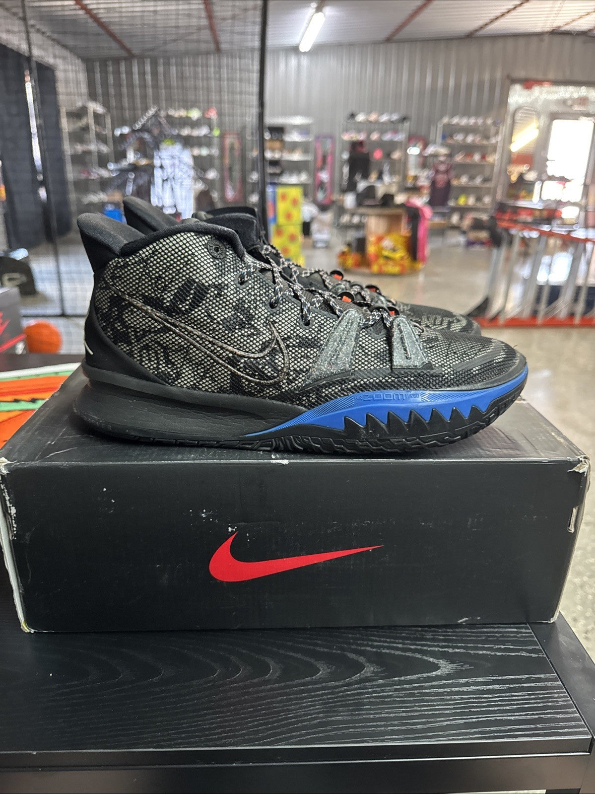 Size 12 - Nike Kyrie 7 Black Blue