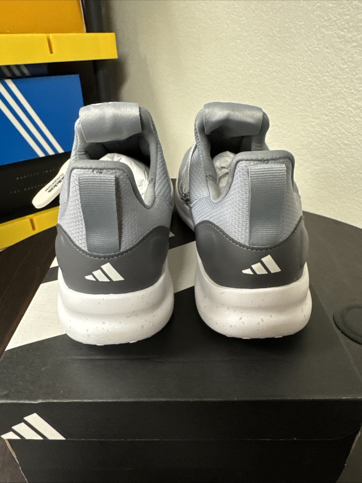 Size 10 - Adidas Mens Lite Racer Adapt 3.0 Gray Running Shoes Sneakers