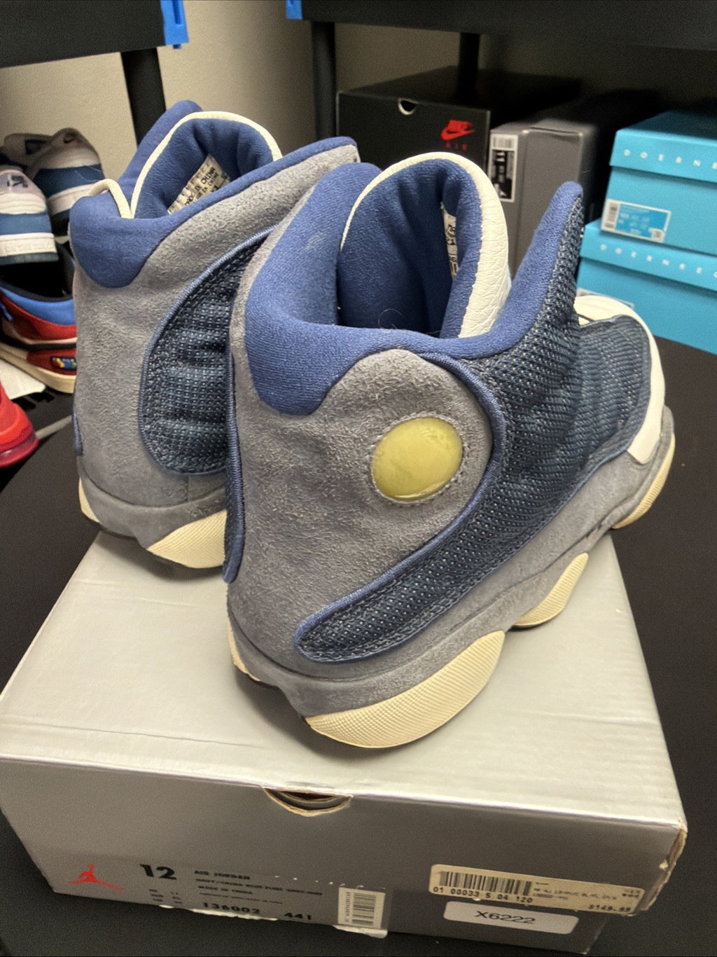 Nike Air Jordan 13 XIII Retro Flint 2005 Blue Grey Size 12 Sneakers 310004-441