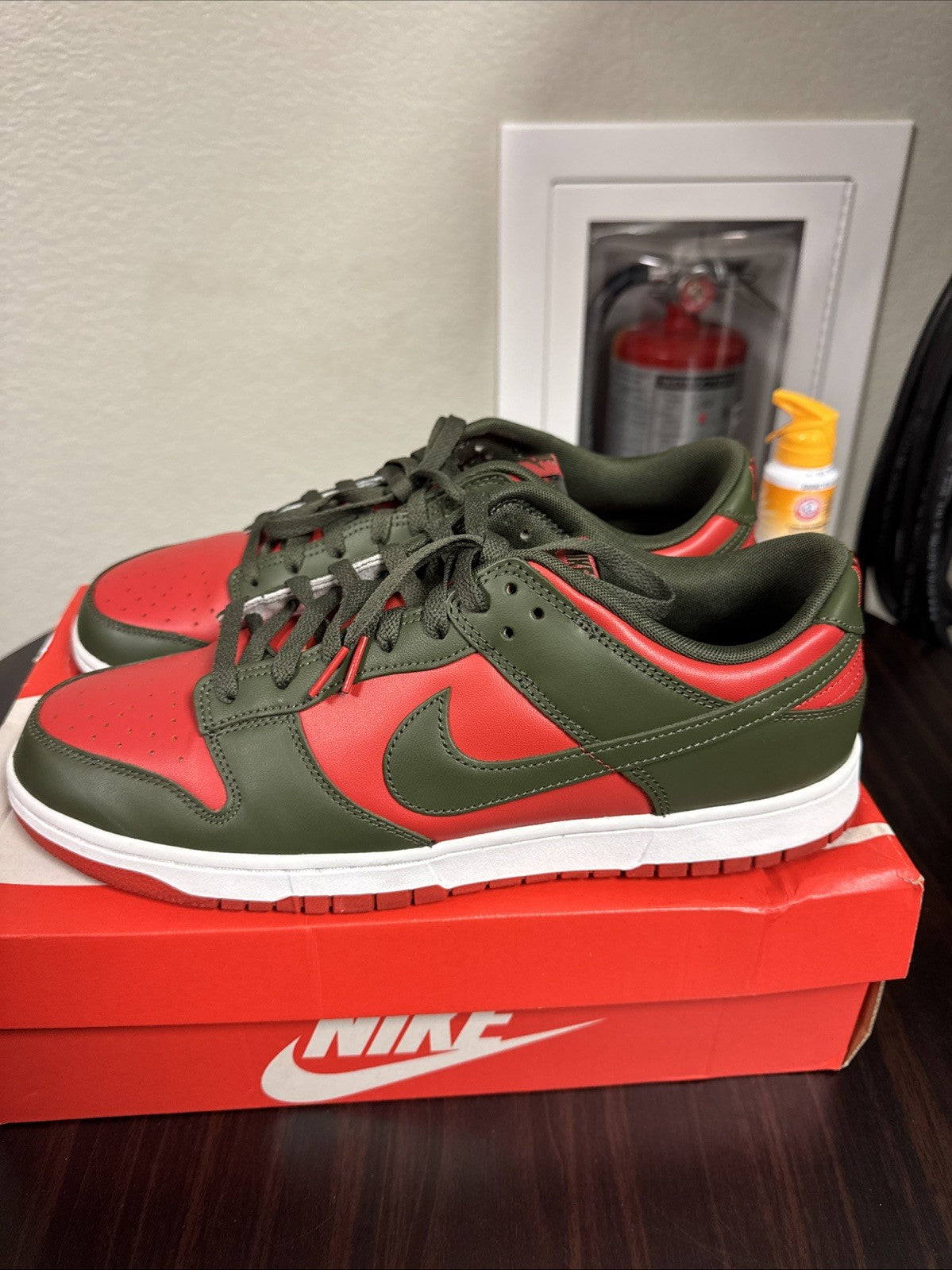 Nike Dunk Low Retro BTTYS Men's Shoes Mystic Red Cargo Khaki DV0833 600