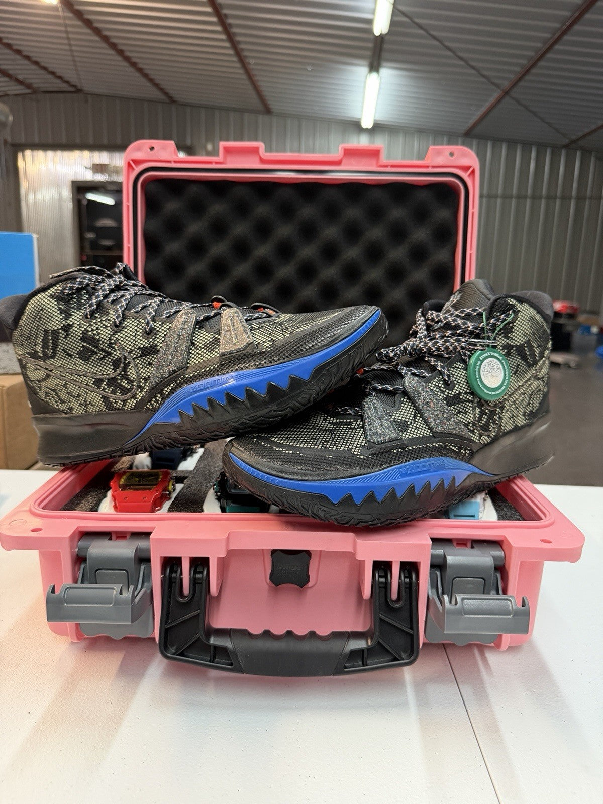 Nike Kyrie 7 Grind CQ9326-007 Black Lime Ice Basketball Shoes Sneakers size 13