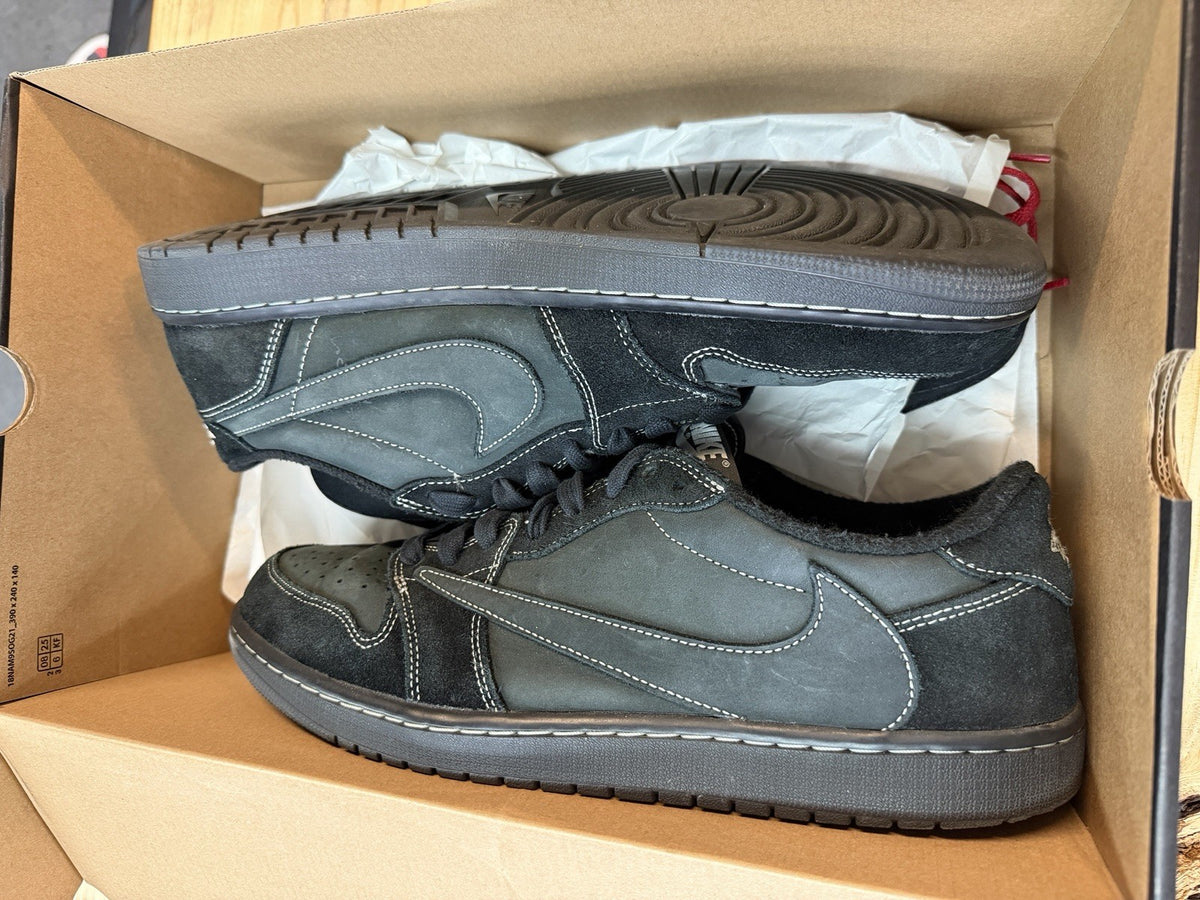 Jordan 1 Retro Low OG SP Travis Scott Black Phantom Size 14 Rep Box