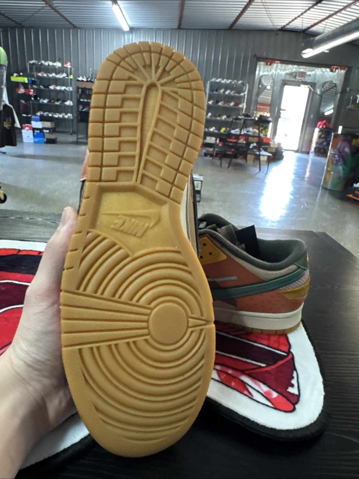 Size 10 - Nike Dunk Low Scrap Archaeo Brown Green Colorblock | Replacement Box