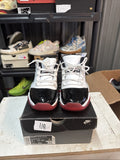 Air Jordan 11 Low GS Concord Bred White Sneakers 528896-160 Mens Size 7Y Used
