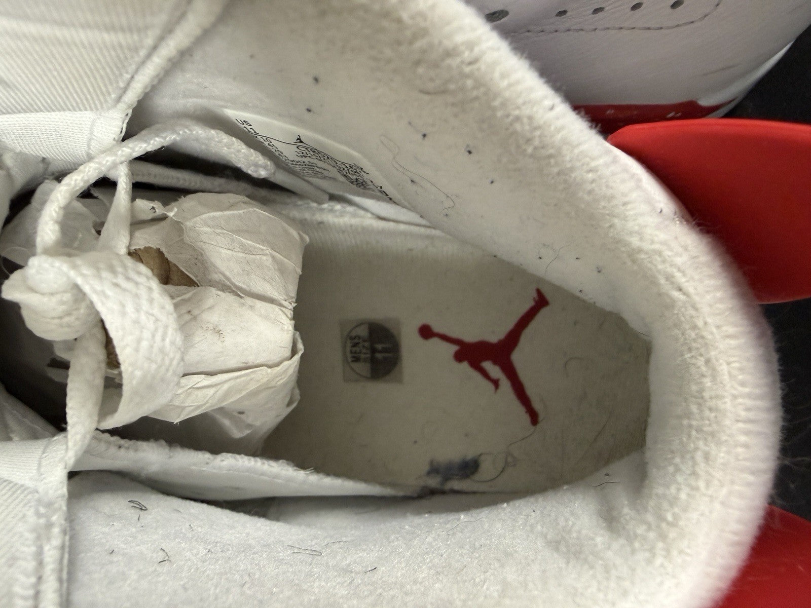 Nike Air Jordan 6 Retro White Red Oreo Mens Size 11 2022 CT8529-162 EUC