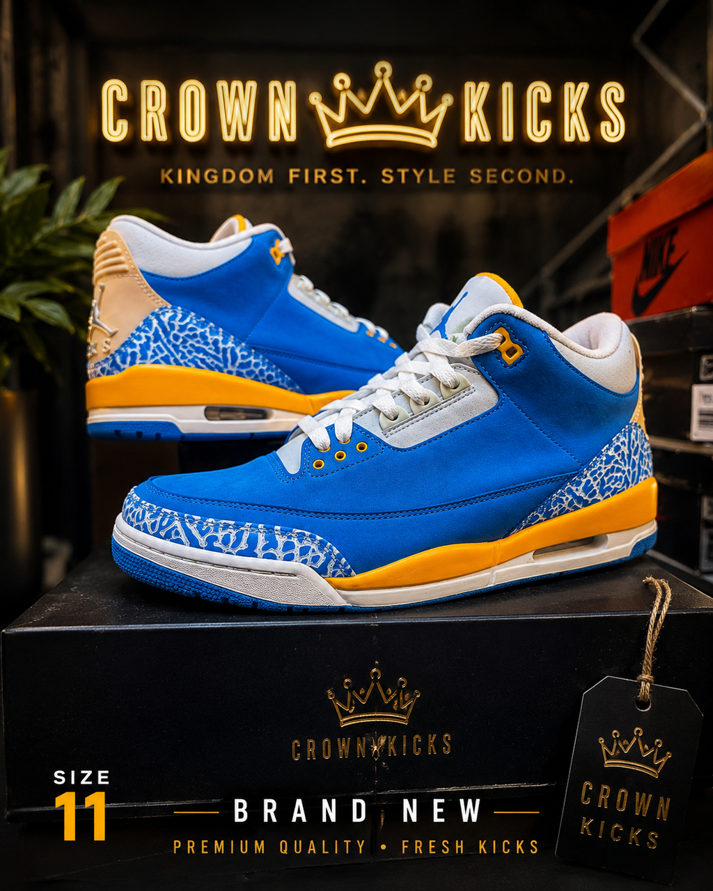 Jordan 3 Size 11 "Do the Right Thing"