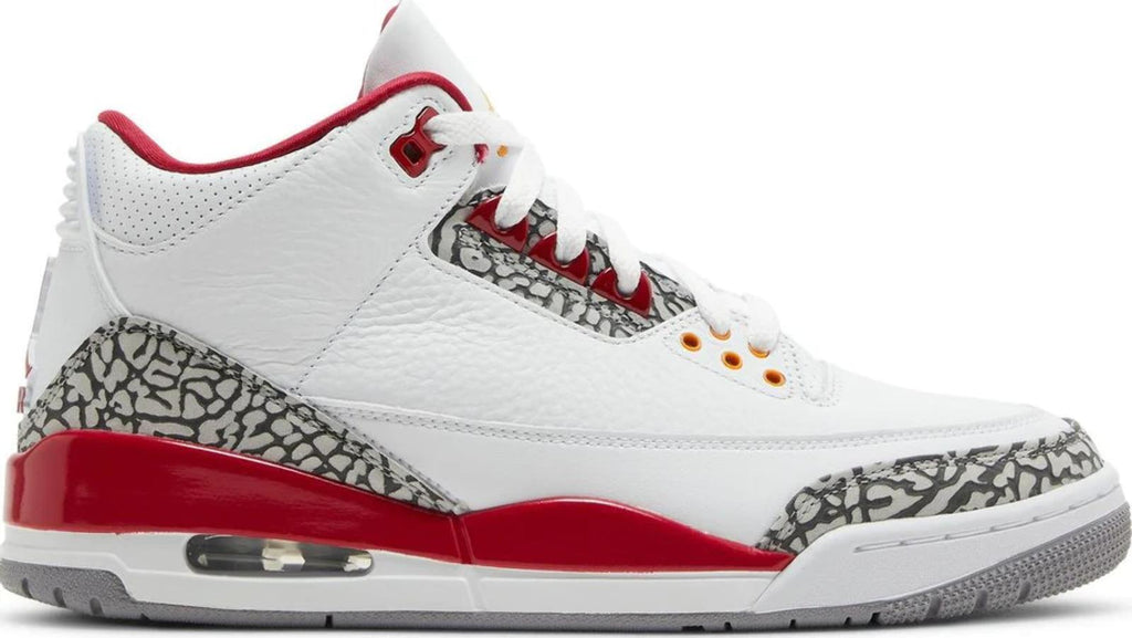 Nike Air Jordan 3 Retro Cardinal Red White Cement Grey CT8532-126 Men's Size 9.5