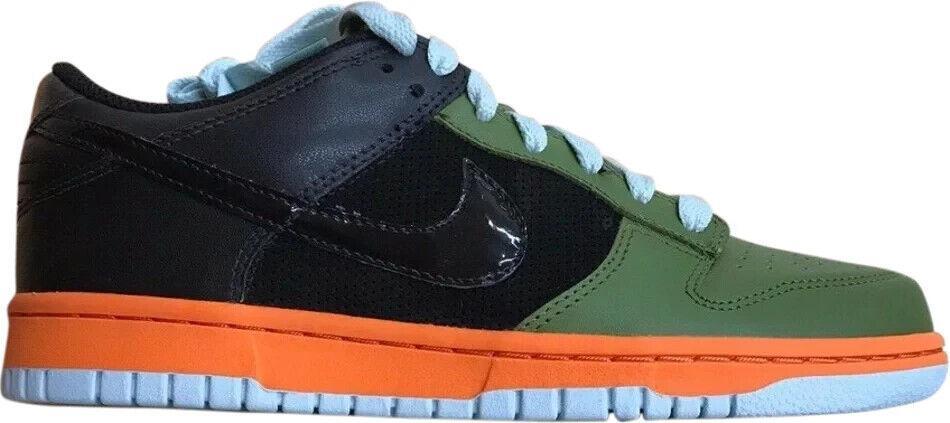 Nike Dunk Low Size Women’s Size 8 Mandarin Orange Black Green 317813-301