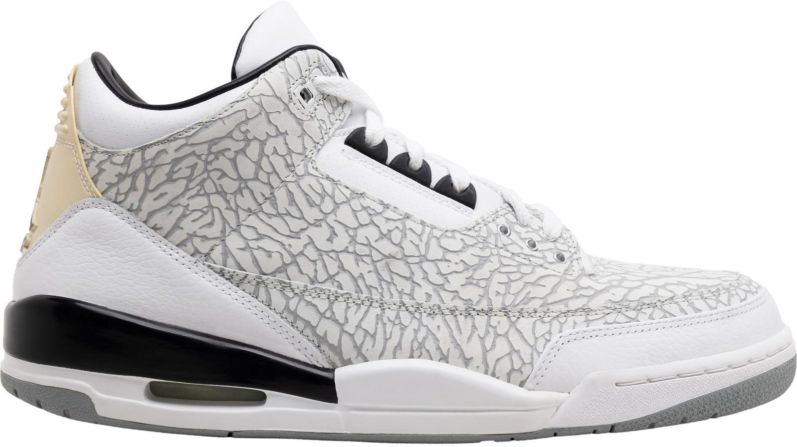 Size 11 - Nike Air Jordan 3 III Flip White Cement Elephant Print 2007
