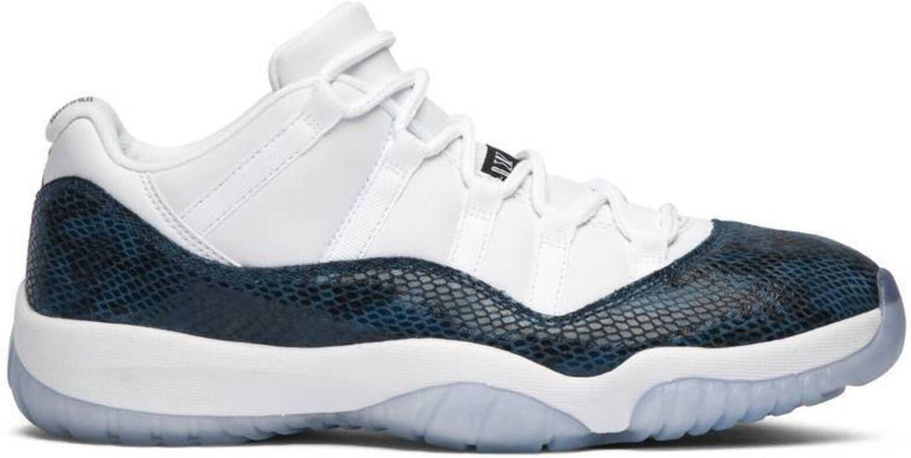 Jordan Air Jordan 11 Retro Low LE Snakeskin White Black Navy CD6846-102 2019