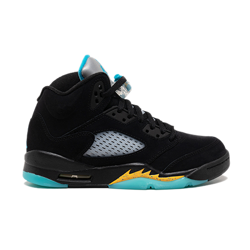 Size 6.5Y Air Jordan 5 Retro GS Aqua  Black/Aquatone/Taxi