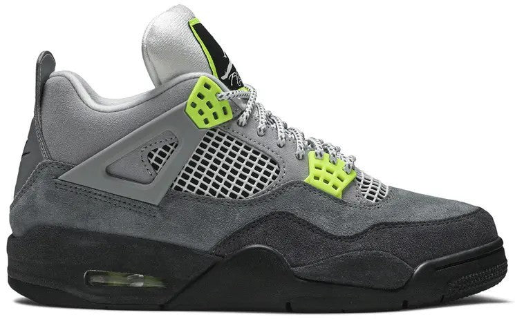 Air Jordan 4 Retro SE Neon 95 Size 12 Men’s Used OG Box