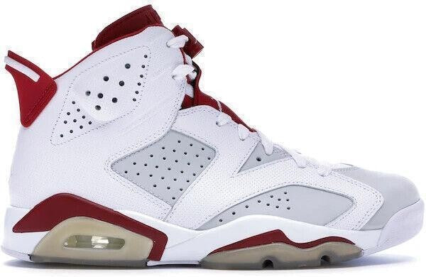 Jordan Air Jordan 6 Retro Shoes Mens 11.5 Maroon White Red High Top 384664-113