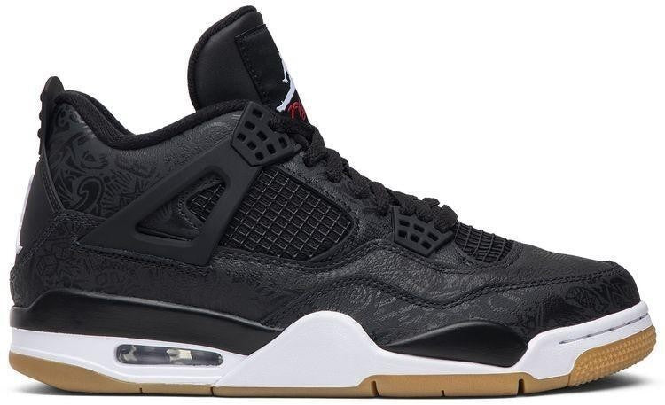 2019 Air Jordan 4 Retro Black Laser Gum CI1184-001 Men's Size 10.5 - Worn Once