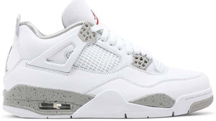 Nike Air Jordan Retro 4 'Oreo 2021' White Sneakers Size 12 - super clean (217)
