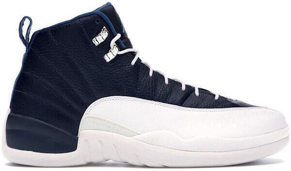 Air Jordan 12 Retro 2012 Obsidian White Navy Blue Indigo University - Size 11.5